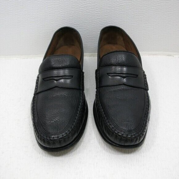 Brass Boot Strap Leather Casual Comfort Dress Penny Moccasins Shoes Men\'s 11.5 M main image 7
